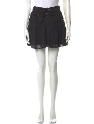 Pre-owned Iro Ruffle Embellishment Skirt In Black