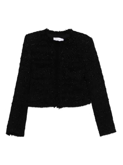 Iro Safira Cotton Blend Jacket In Black