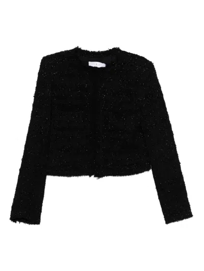 Iro Safira Cotton Blend Jacket In Black
