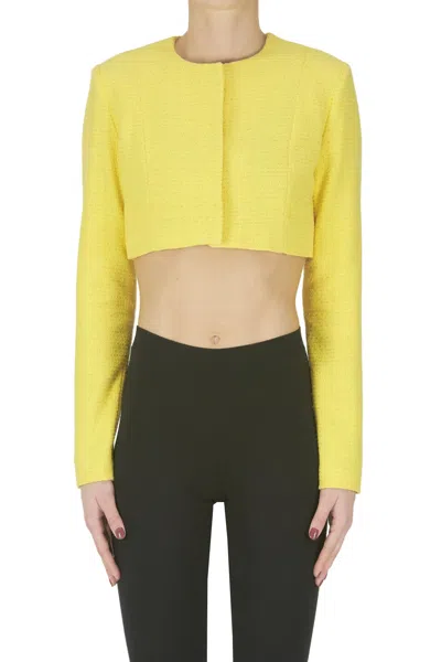 Iro Salie Cropped Blazer In Yellow