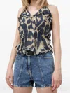 Iro Sarahi Denim Shorts In Blue
