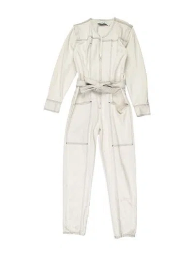 Pre-owned Iro Scoop Neck Jumpsuit In White