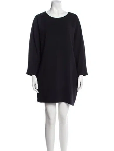 Pre-owned Iro Scoop Neck Mini Dress In Blue