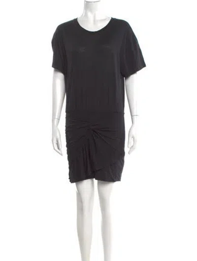 Pre-owned Iro Scoop Neck Mini Dress In Gray