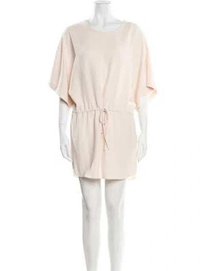 Pre-owned Iro Scoop Neck Mini Dress In Neutral