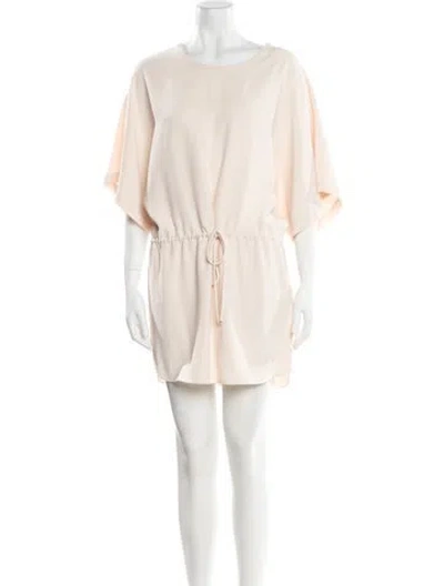 Pre-owned Iro Scoop Neck Mini Dress In Neutral