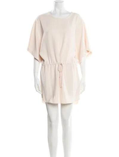 Pre-owned Iro Scoop Neck Mini Dress In Neutral