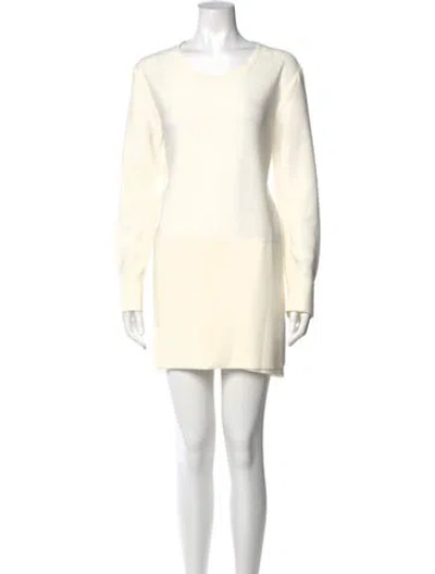 Pre-owned Iro Scoop Neck Mini Dress In Neutral
