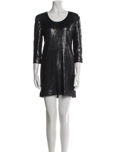 Pre-owned Iro Scoop Neck Mini Dress W/ Tags In Black