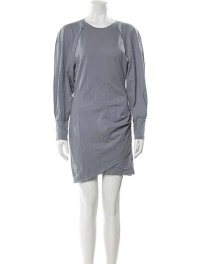 Pre-owned Iro Scoop Neck Mini Dress W/ Tags In Blue