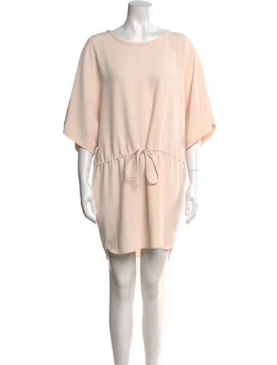 Pre-owned Iro Scoop Neck Mini Dress W/ Tags In Pink