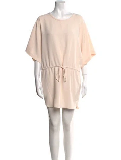 Pre-owned Iro Scoop Neck Mini Dress W/ Tags In Pink