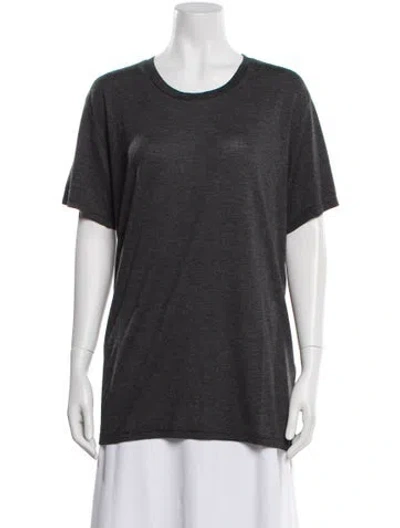 Pre-owned Iro Scoop Neck Short Sleeve T-shirt In Gray