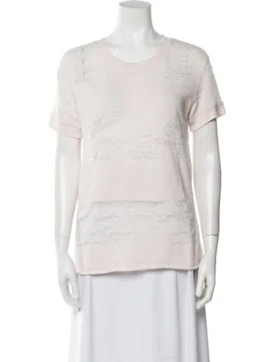 Pre-owned Iro Scoop Neck Short Sleeve T-shirt In Neutral