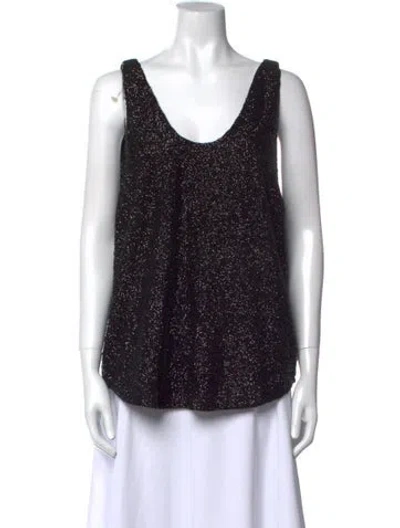 Pre-owned Iro Scoop Neck Sleeveless Top In Black