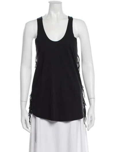Pre-owned Iro Scoop Neck Sleeveless Top In Black