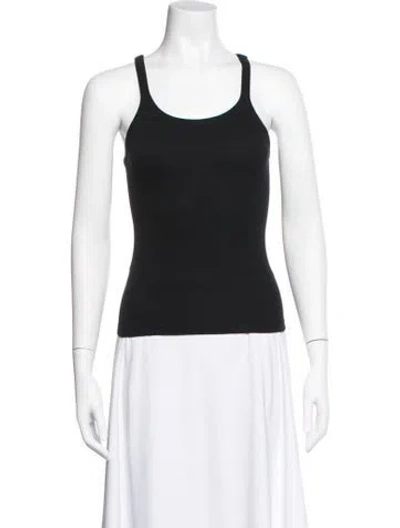 Pre-owned Iro Scoop Neck Sleeveless Top In Black
