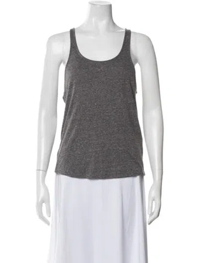 Pre-owned Iro Scoop Neck Sleeveless Top In Gray