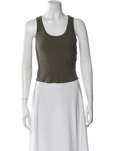 Pre-owned Iro Scoop Neck Sleeveless Top In Green