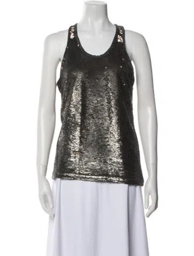 Pre-owned Iro Scoop Neck Sleeveless Top In Multi