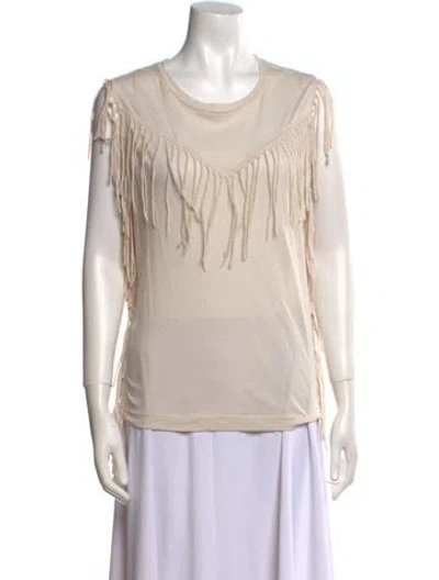 Pre-owned Iro Scoop Neck Sleeveless Top In Neutral