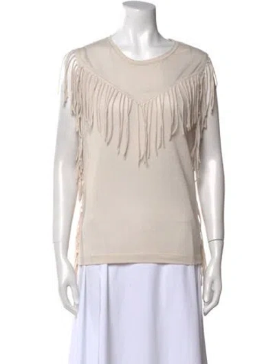 Pre-owned Iro Scoop Neck Sleeveless Top In Neutral