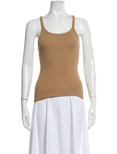 Pre-owned Iro Scoop Neck Sleeveless Top In Neutral