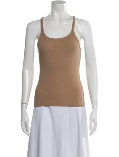 Pre-owned Iro Scoop Neck Sleeveless Top In Neutral