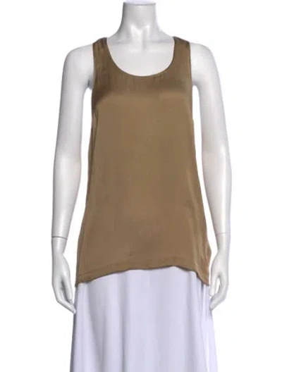 Pre-owned Iro Scoop Neck Sleeveless Top In Neutral