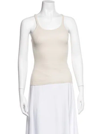 Pre-owned Iro Scoop Neck Sleeveless Top In Neutral