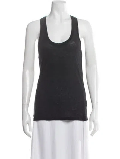 Pre-owned Iro Scoop Neck Sleeveless Top W/ Tags In Gray