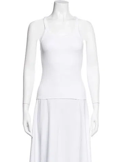 Pre-owned Iro Scoop Neck Sleeveless Top In White