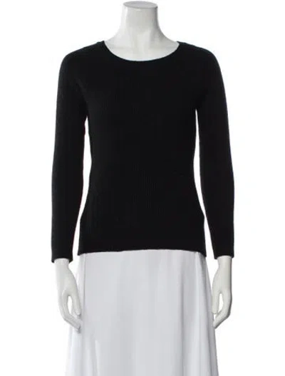 Pre-owned Iro Scoop Neck Sweater In Black