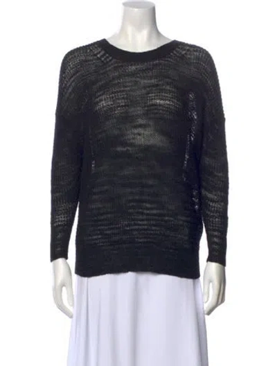 Pre-owned Iro Scoop Neck Sweater In Black