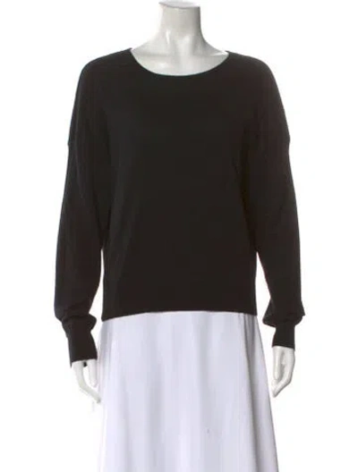 Pre-owned Iro Scoop Neck Sweater In Black