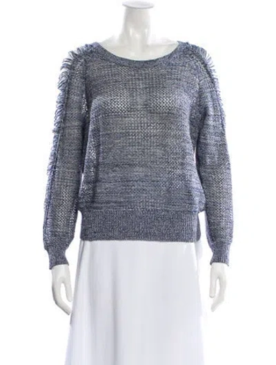 Pre-owned Iro Scoop Neck Sweater In Blue
