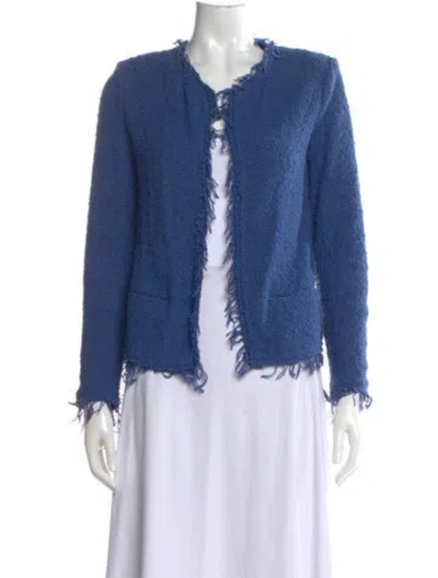 Pre-owned Iro Scoop Neck Sweater In Blue