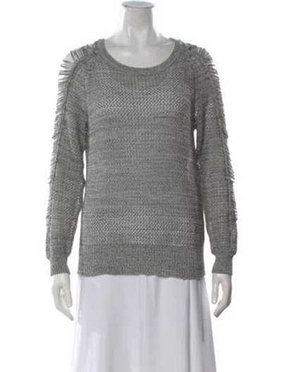 Pre-owned Iro Scoop Neck Sweater In Gray
