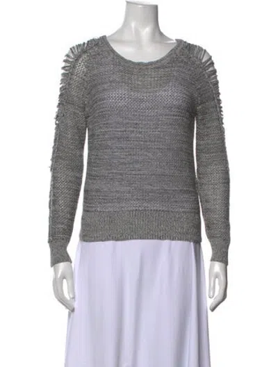 Pre-owned Iro Scoop Neck Sweater In Grey
