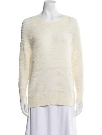 Pre-owned Iro Scoop Neck Sweater In Neutral