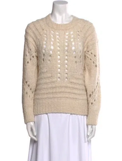 Pre-owned Iro Scoop Neck Sweater In Neutral