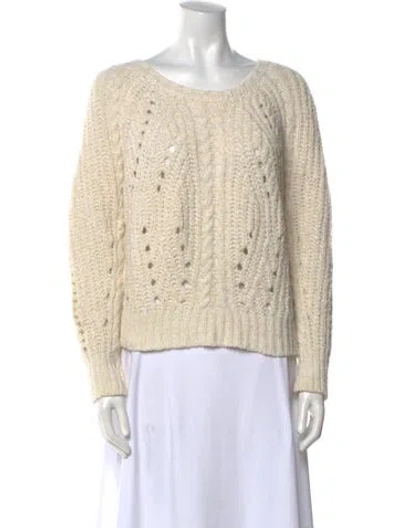 Pre-owned Iro Scoop Neck Sweater In Neutral