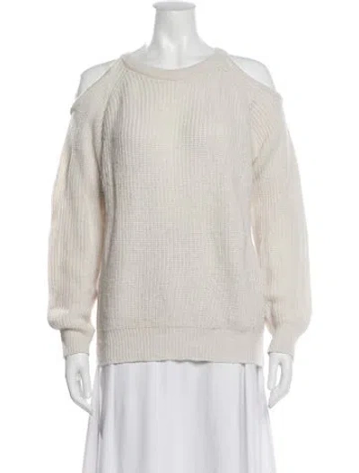 Pre-owned Iro Scoop Neck Sweater In Neutral