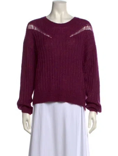 Pre-owned Iro Scoop Neck Sweater In Purple