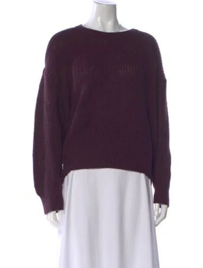 Pre-owned Iro Scoop Neck Sweater In Purple