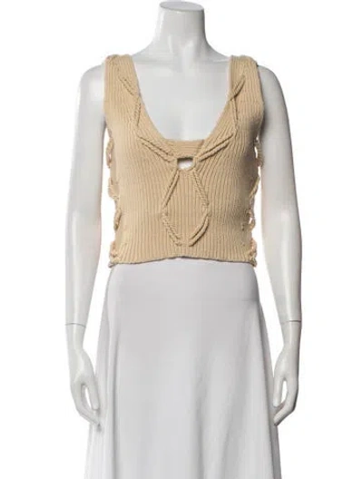 Pre-owned Iro Scoop Neck Sweater W/ Tags In Neutral