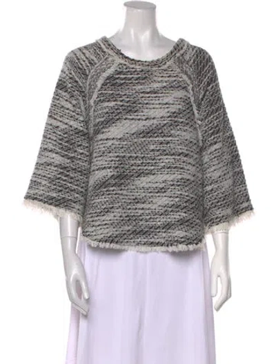 Pre-owned Iro Scoop Neck Sweater In White