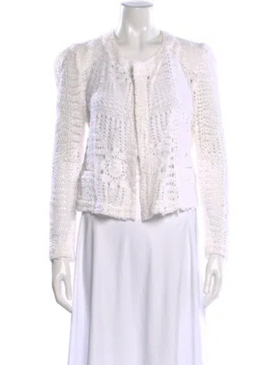 Pre-owned Iro Scoop Neck Sweater In White