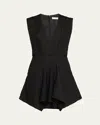 Iro Sebastia Sleeveless Bouclé Mini Dress In Black
