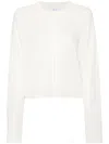 Iro Semi-sheer Panel Wool-silk Blend Jumper In Neutrals
